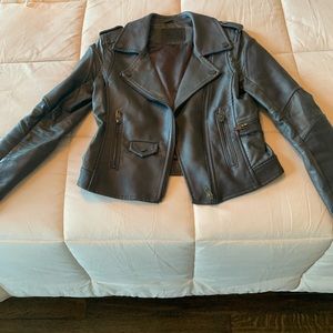 BLANKNYC Vegan Leather Jacket (Grey)